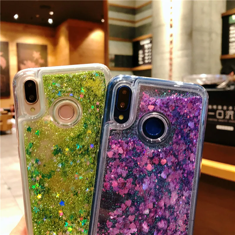 Жидкий зыбучий песок чехол для Huawei P20 Pro P10 Lite Mate 20 Honor 10 9 Y5 Y6 II Y7 Prime 2016 2017 2018