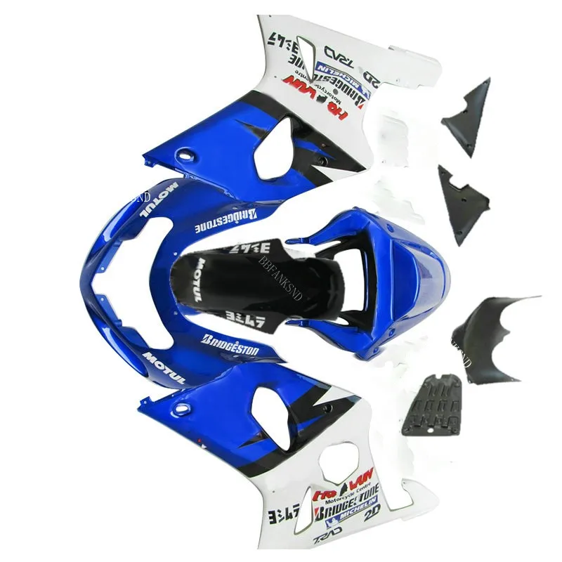 Обтекатель обтекатель 100% Fit сине белый для фотолампы GSXR1000 GSX R1000 GSXR 1000 K2 K1 00 01 02 2000