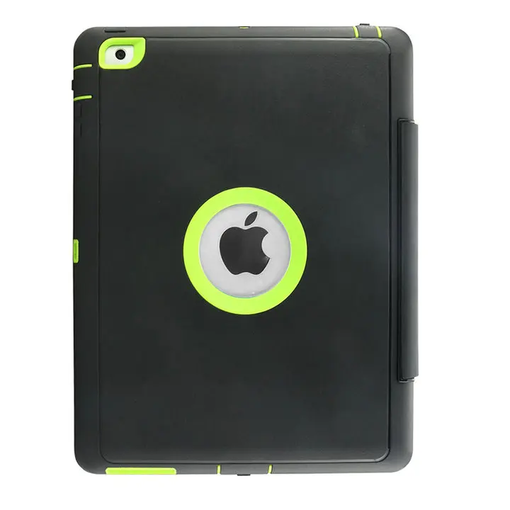 Для Яблоко IPAD 2 Ipad 3 Ipad 4 Сетчатки детей доспехах противоударный Сверхмощные силикон Жесткий чехол w/экран Защитная пленка - Цвет: Green