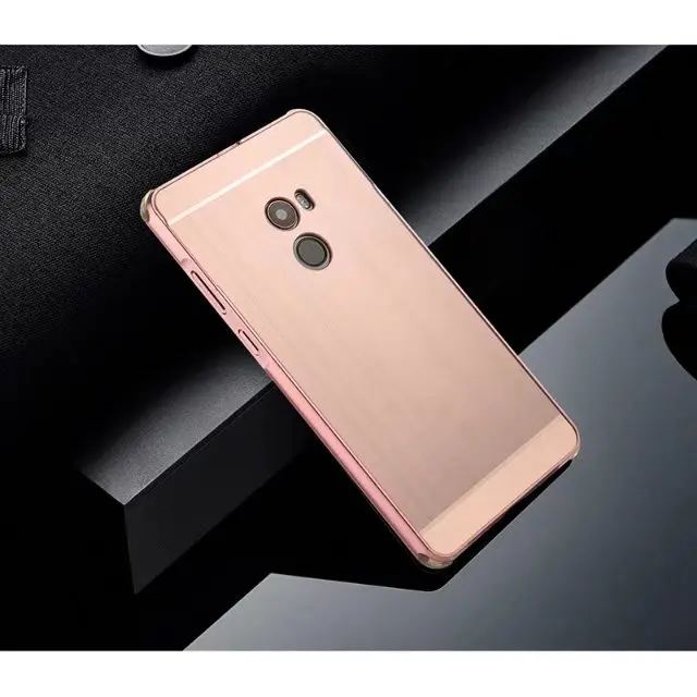 Гальванический Алюминиевый металлический бампер для Xiaomi 6/Mix2/note3/Redmi NOTE 4X чехол PC задняя крышка противоударный чехол для телефона