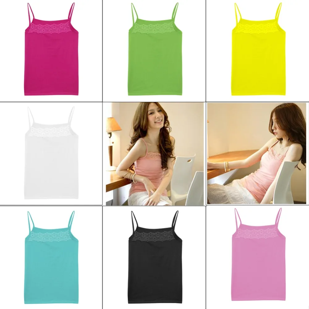 Женский сексуальный кружевной топ без рукавов с цветочным принтом Повседневная