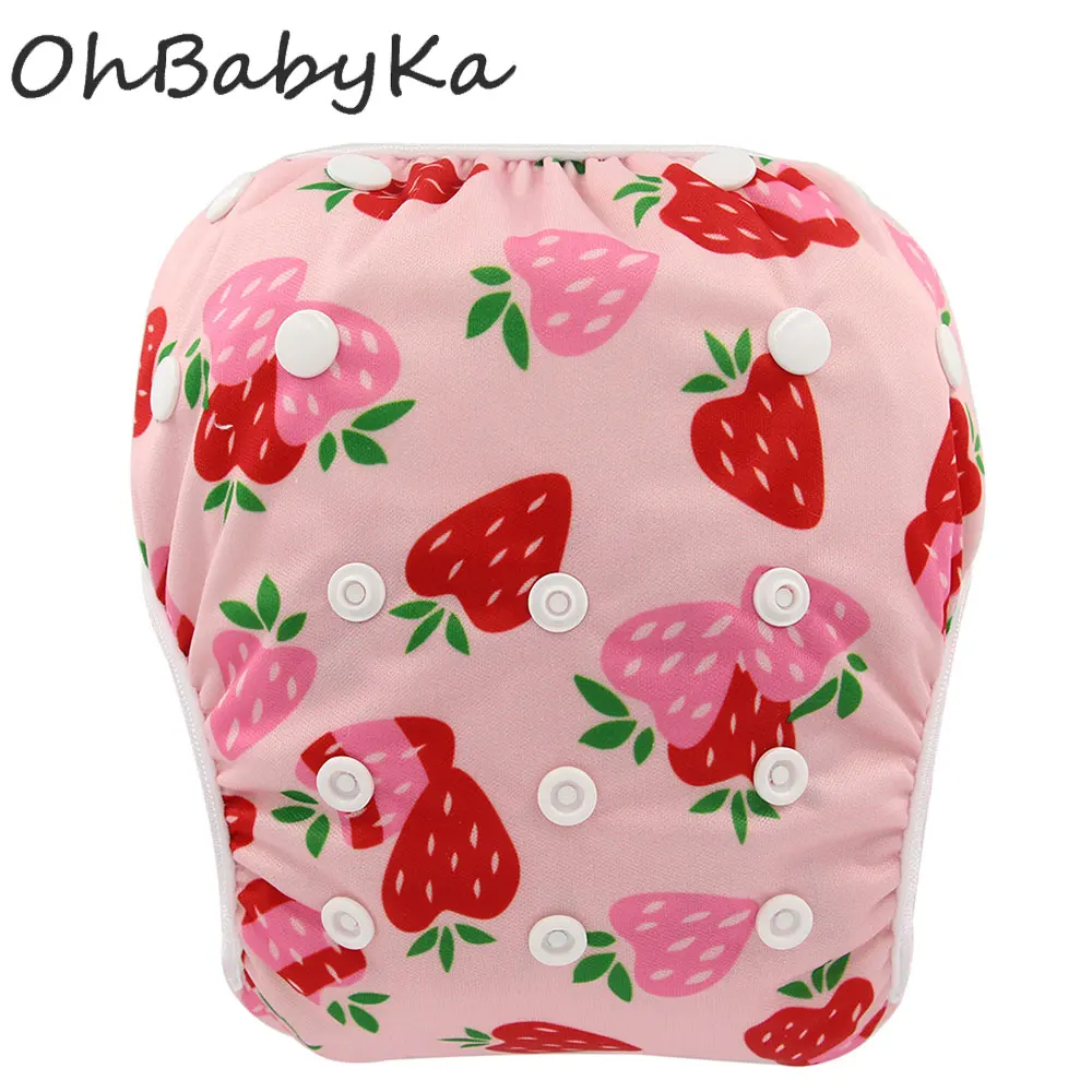 Ohbabyka 50 шт./лот Многоразовые Детские Подгузники Размер регулируется трусики для бассейна унисекс мальчики девочки купальный подгузник для детей летняя одежда для плавания