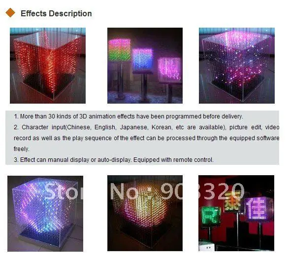 SMD 5 мм 3 в 1 16*16*16 = 4096 пикселей кладка 3D светодиодный светящийся куб дисплей для