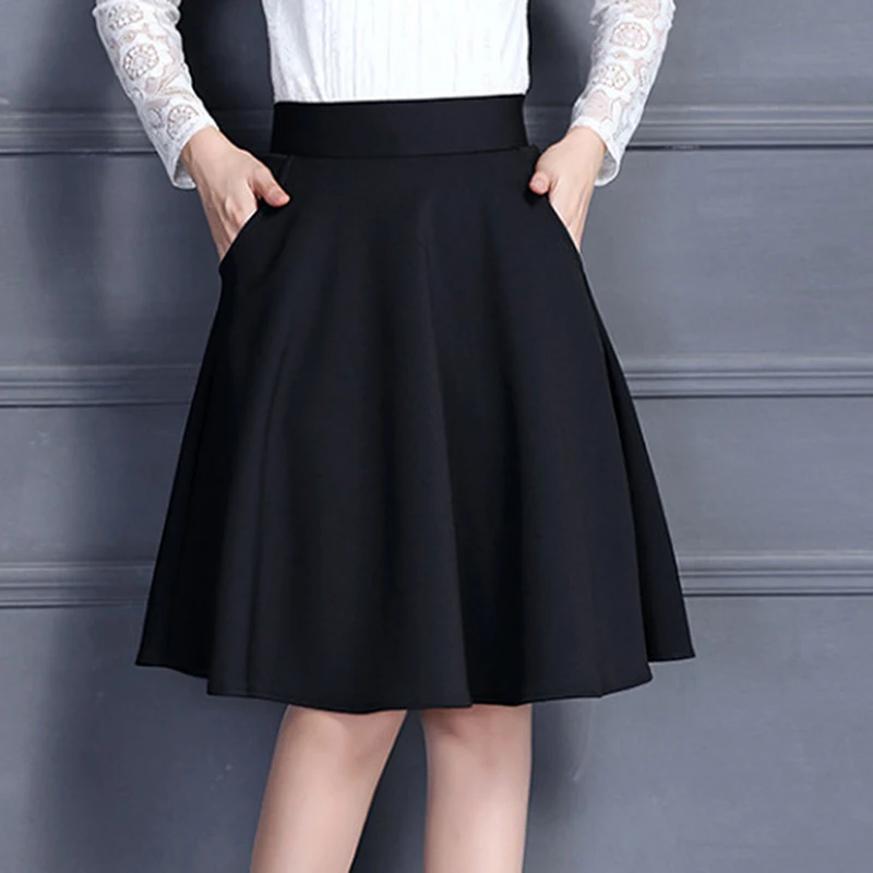 

New 2018 Summer Style Sexy Skirt for Girl lady Korean Short Fashion Female Pleated Skirt Women Clothing Black Red