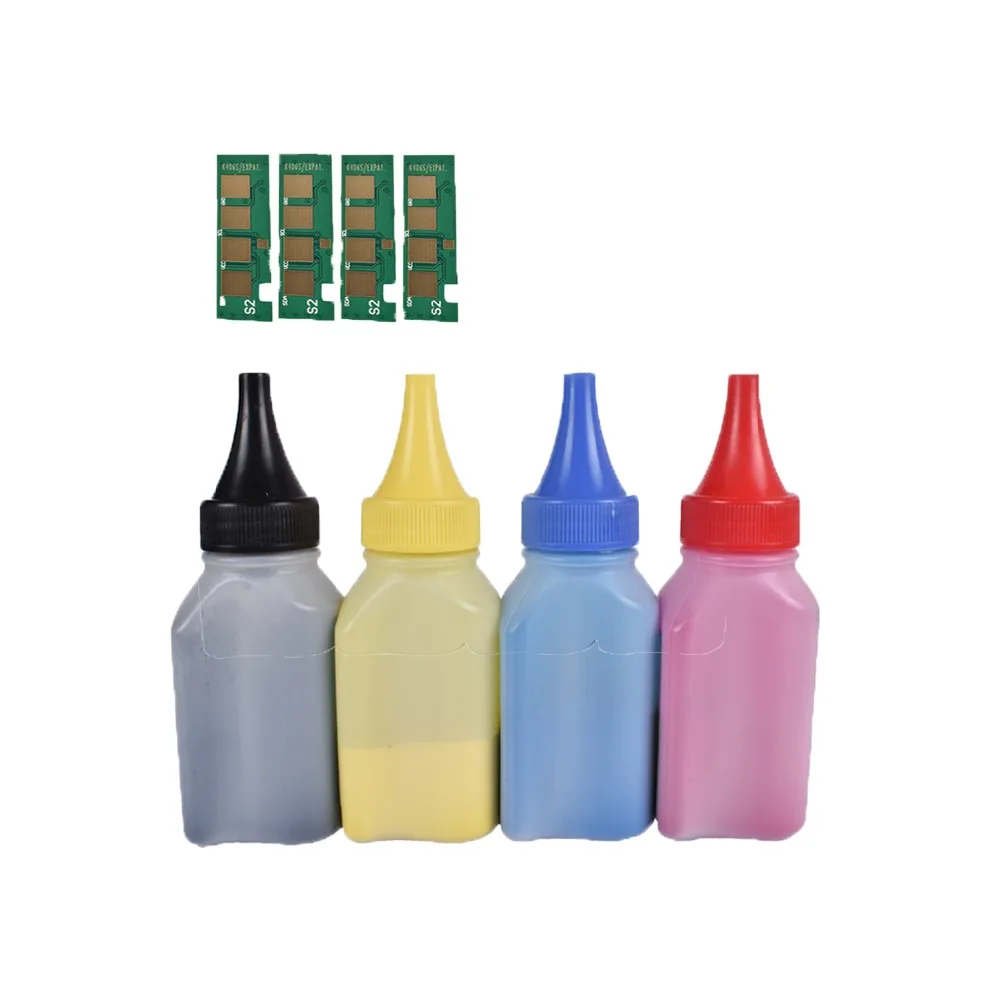 Запасной картридж с тонером и 4 шт. микросхем для Samsung CLT K406S C410 413 Вт C460W C460FW