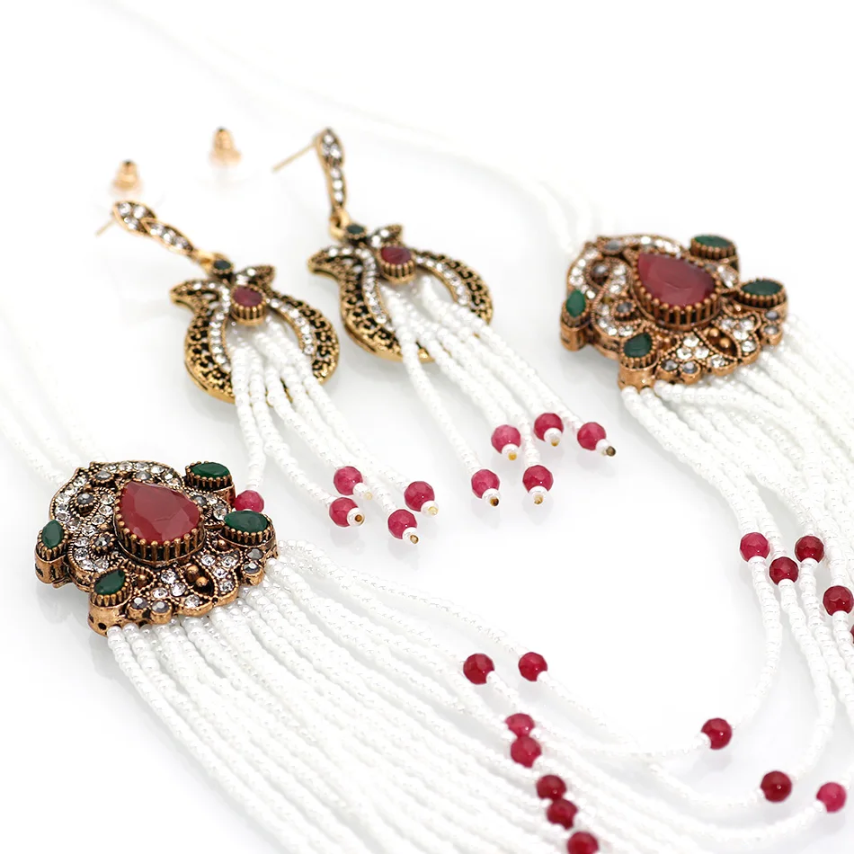 SUNSPICE MS длинные африканские бусины комплект ювелирных изделий нигерийские