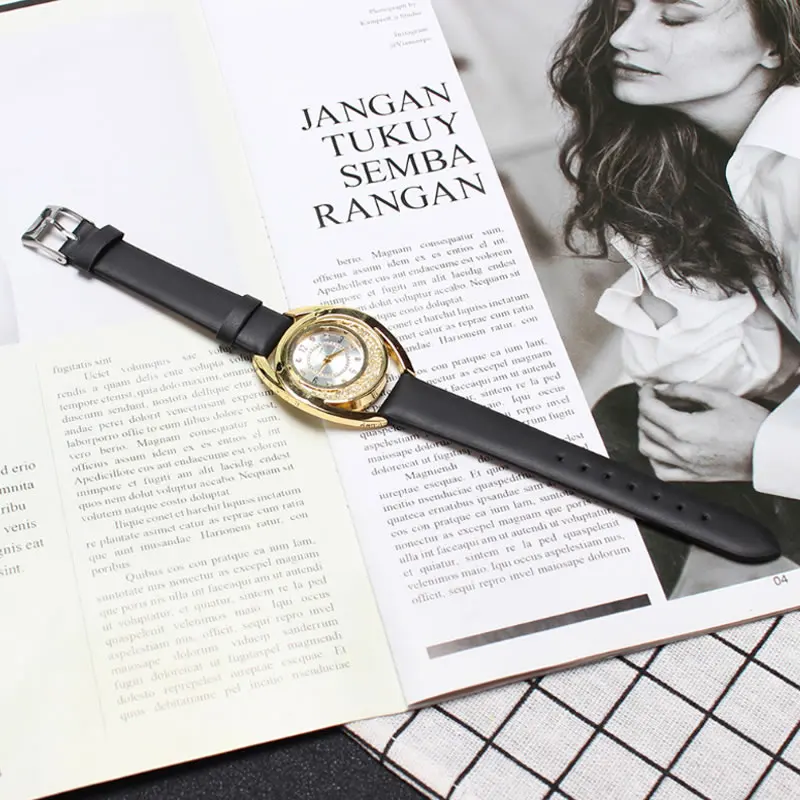 Женские кварцевые часы Abrray Rhinestone элегантные женские нарядные с подвижными