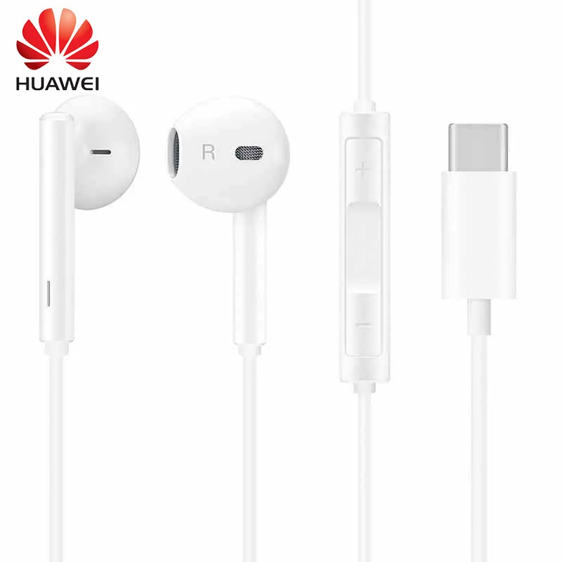 White Оригинальные наушники huawei Cm33 Usb type-c, наушники с микрофоном для huawei mate 10 Pro mate 20 Pro P20 Pro Xiaomi 2s 6x Mi8 8se - Цвет: White