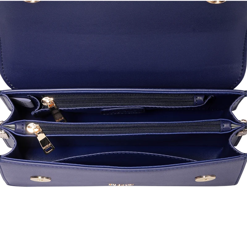 NUCELLE Brand Women's PU Leather Handbags Ladies Fashion Ribbons Tote Purse Female Chains All-match Flap Crossbody Bags