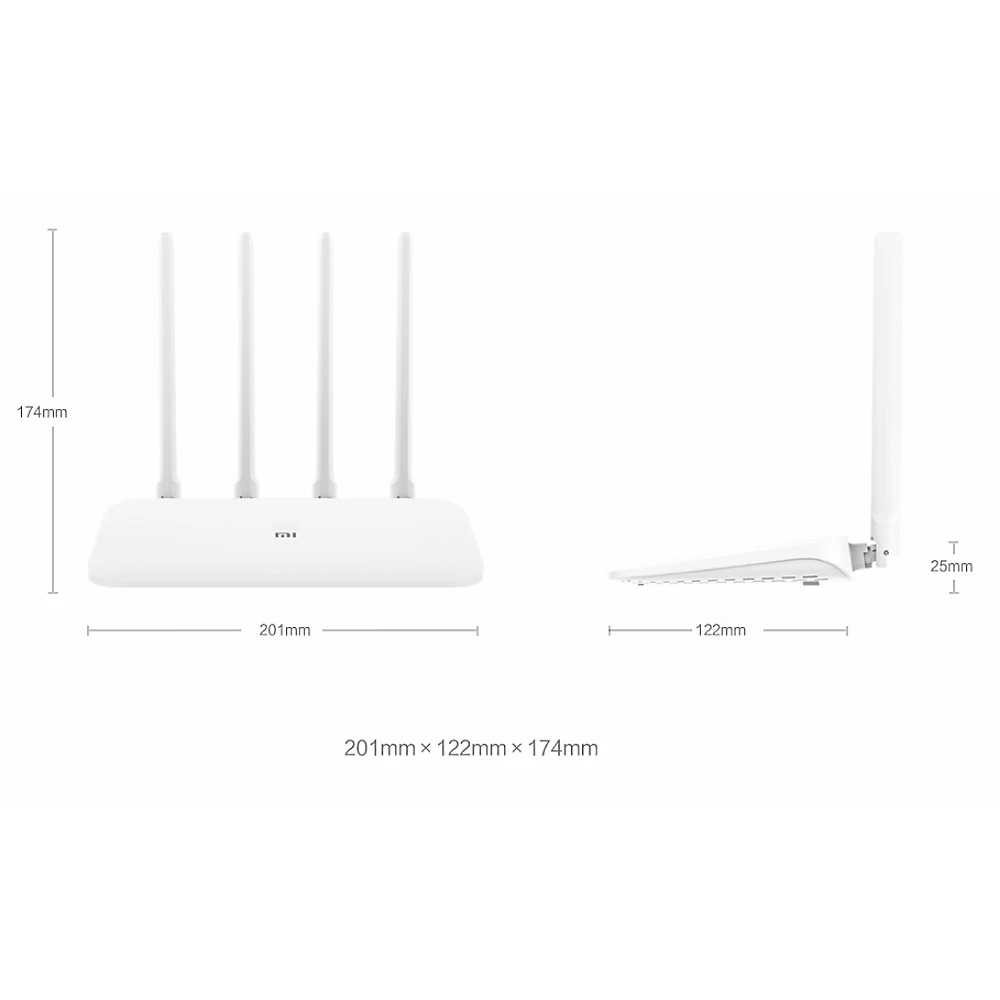Роутер Xiaomi Mi 4A/4A гигабитная версия 100M/1000M 2 4 ГГц 5 Wi Fi 1167 Мбит/с ретранслятор 128 Мб DDR3