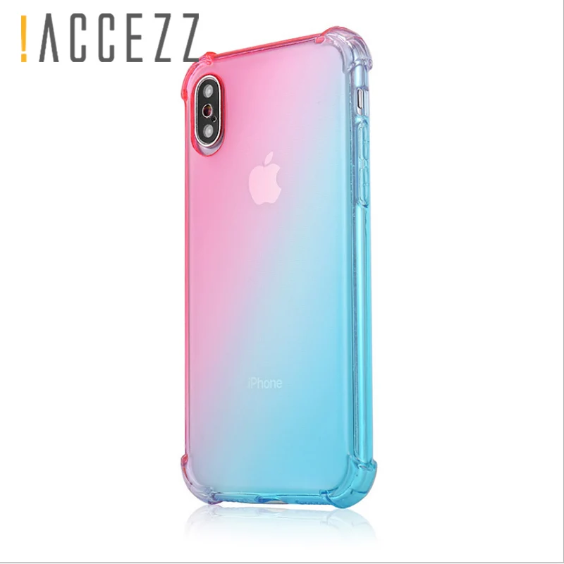 ! Роскошный Новый ультратонкий защитный 3D-чехол ACCEZZ для iphone XS/XS MAX/XR цветной мягкий