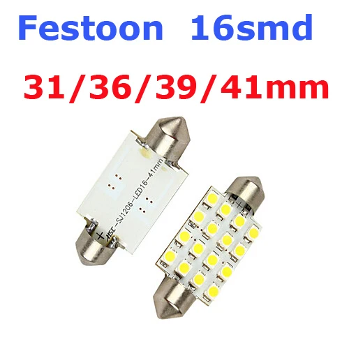 500 шт./лот светодиодная интерьерная купольная гирлянда для чтения 16 SMD