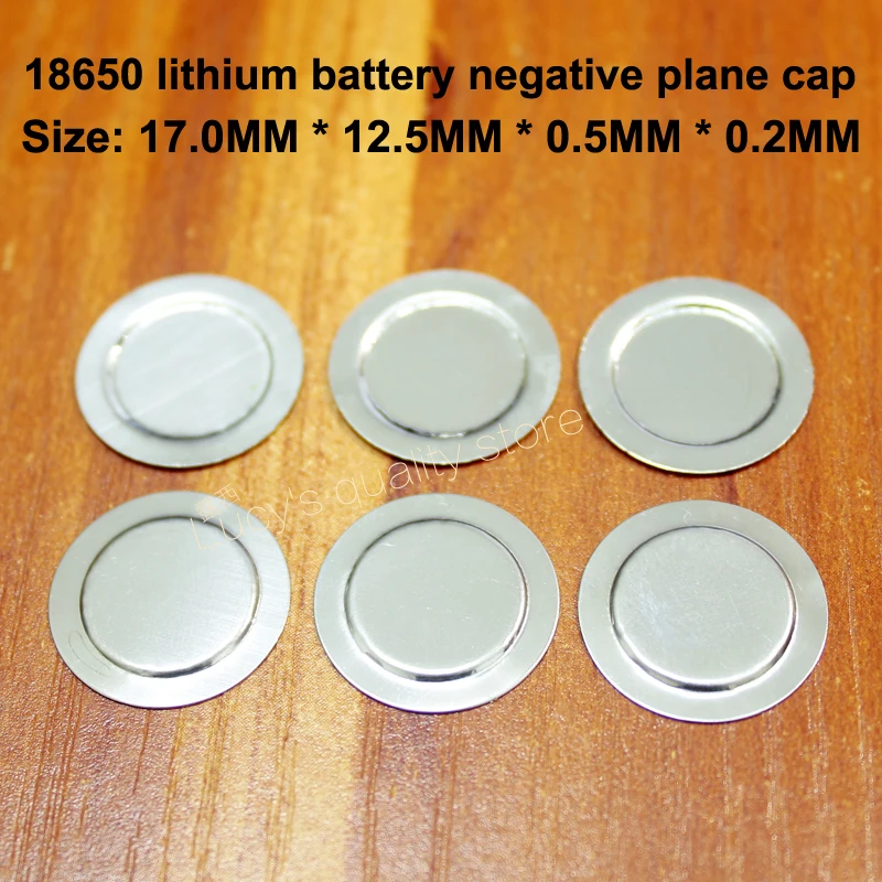 100pcs/lot 18650 Lithium Battery Negative Spot Cap 18500 Large Back Foil Board Negatives | Электроника