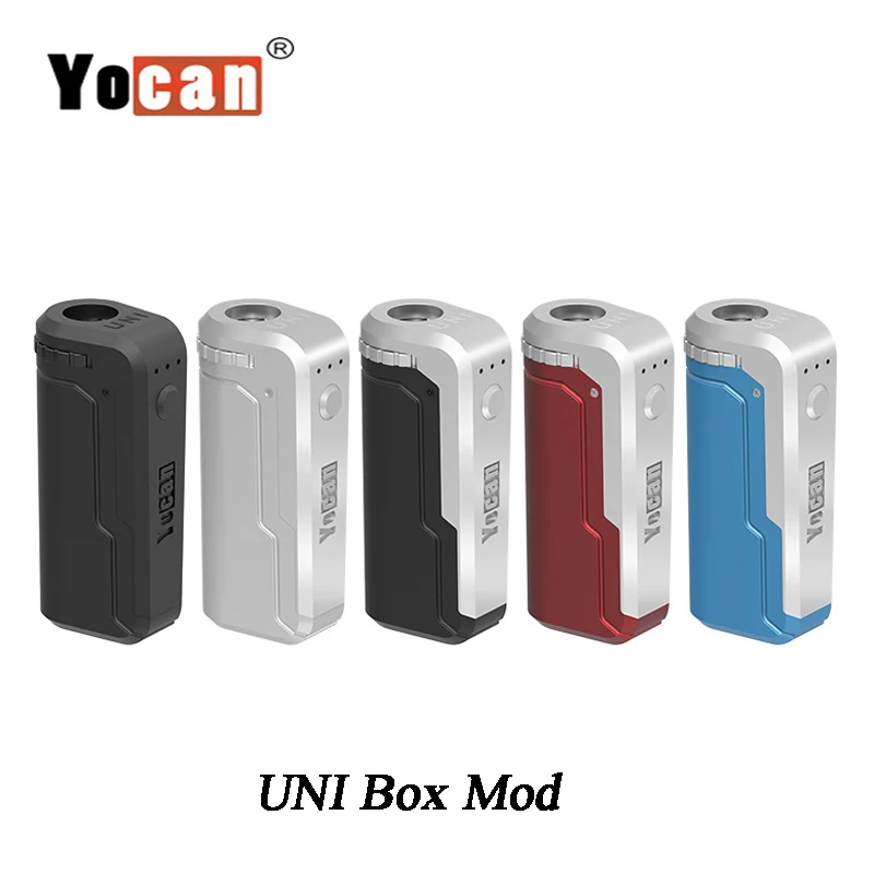 Оригинал Yocan UNI Box Mod Vape 650 мАч встроенный батарея и регулируемая высота 510