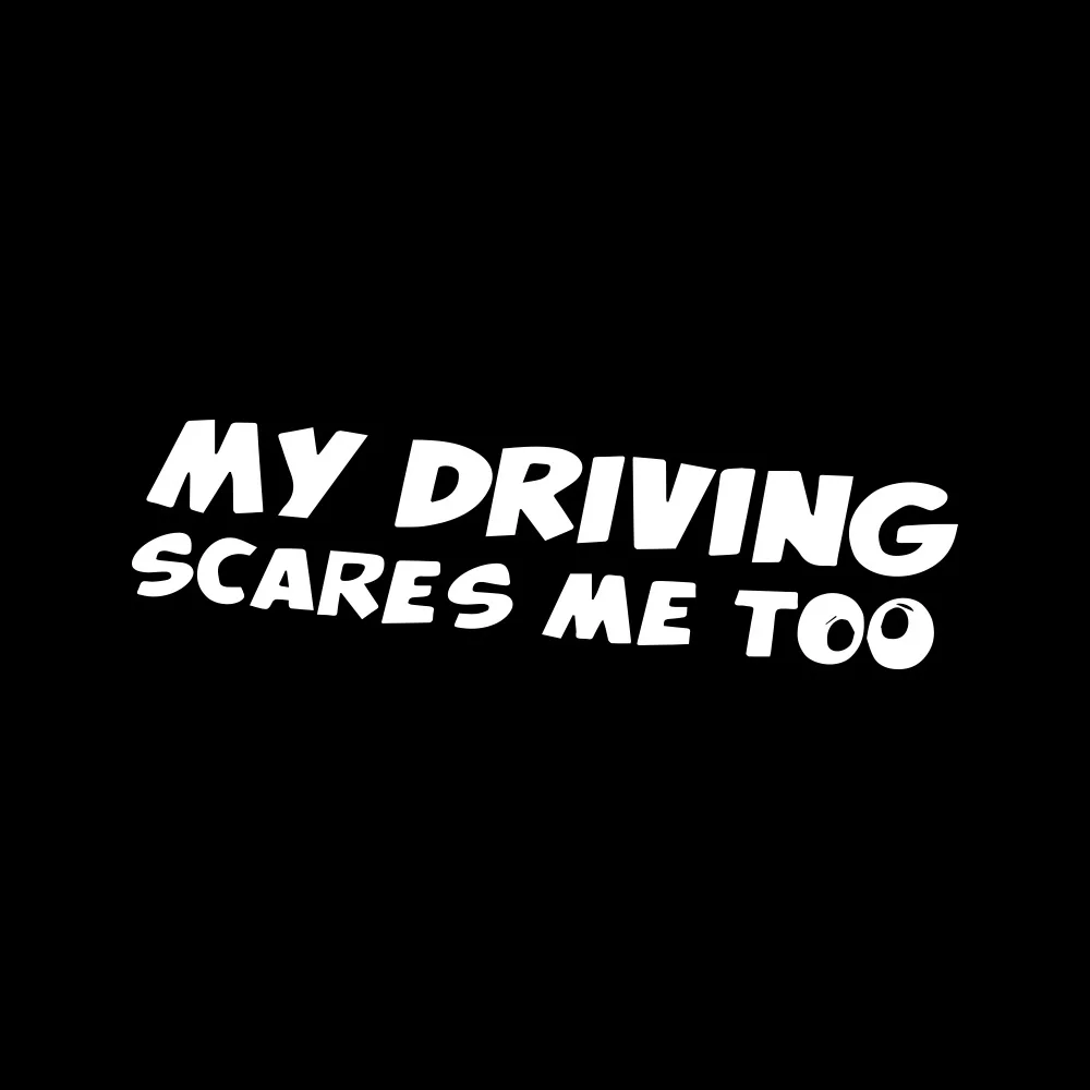 Забавные наклейки My Driving пугает меня слишком автомобильные на бампер и для