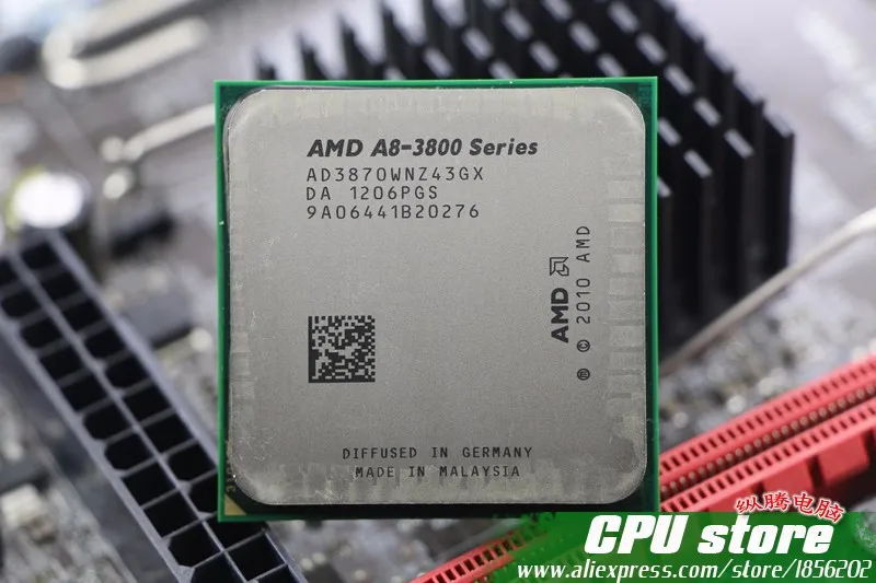 Процессор AMD A8 3870K Quad-Core FM1 3,0 GHz 4MB 100W процессор A8-3870 APU 3870 интегрированная графика, 3850