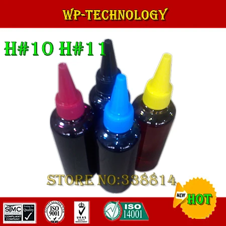 

100ML*4 Dye refill ink specialized suit for HP-10 HP-11 ,Specialized High quality Ink, 100ml per color