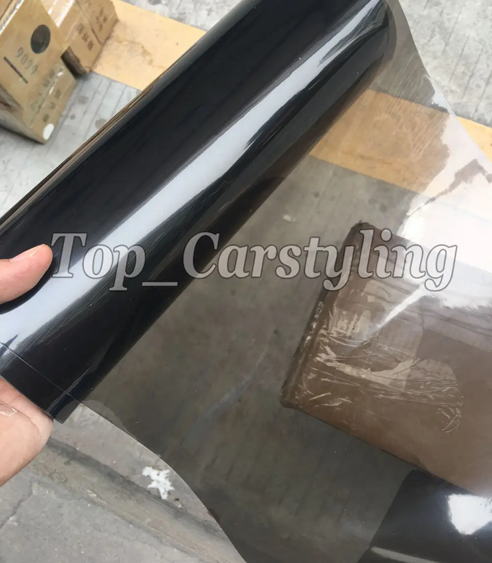 6 рулонов светильник лая черная Дымчатая Тонировочная пленка для автомобиля