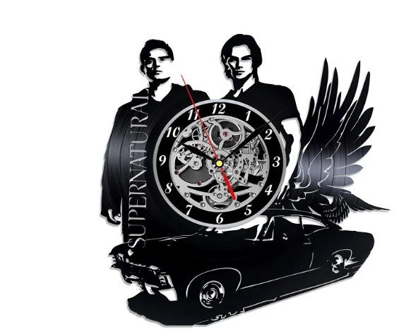 Сверхъестественные виниловые настенные часы. Декор для вашей домашней комнаты