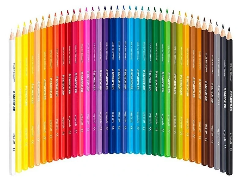 STAEDTLER 157 M36JB 36 color Water-soluble Triangle Colored Pencils set for Children Artist  School Supplies