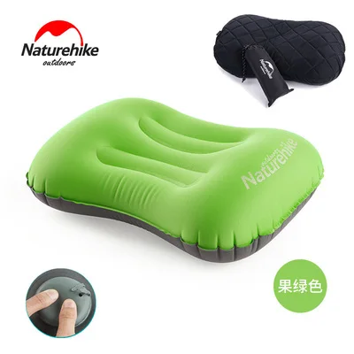 G with pillow case Naturehike наружная ручная компактная надувная подушка для путешествий - Цвет: G with pillow case