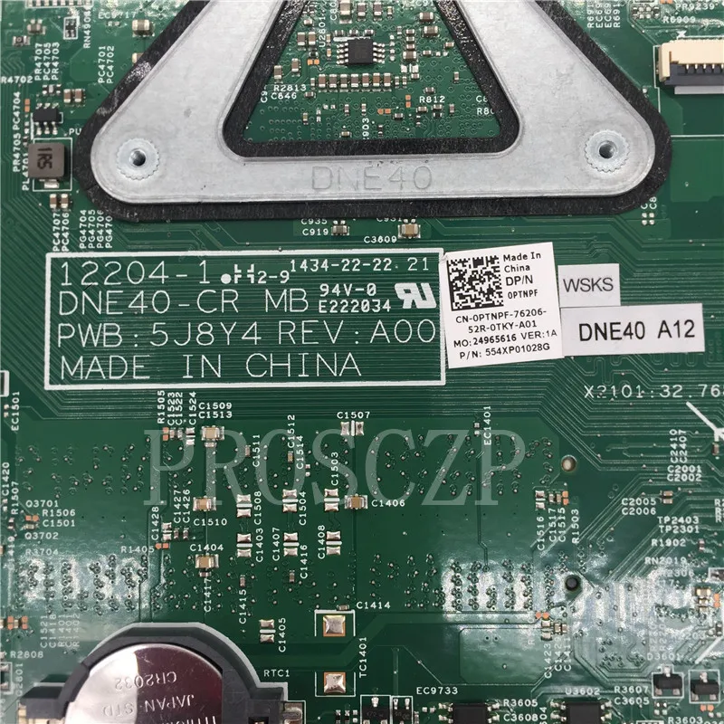Высококачественная Материнская плата ноутбука CN-0PTNPF 0PTNPF 3421 5421 PWB: 5JBY4 REV:A00 SR10A 1017U