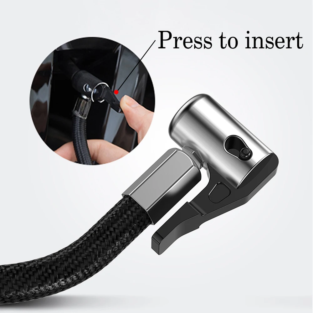 Автомобильный насос для шин портативный аварийный мини высокого давления