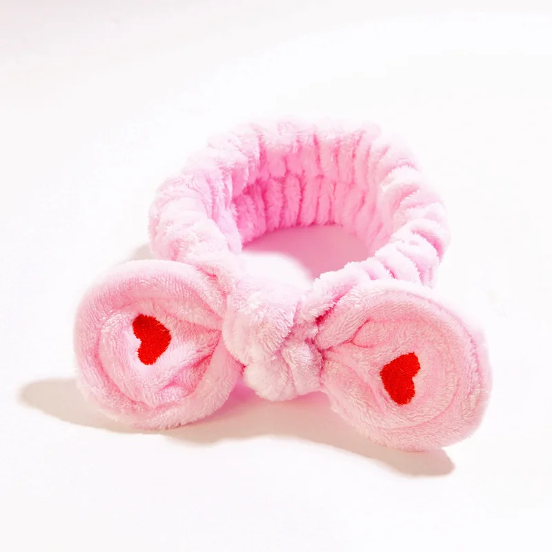Love Pink Женские повязки для волос с милыми ушками, эластичные повязки для волос для девочек, женские аксессуары для волос, модные летние повязки для волос - Цвет: Love Pink