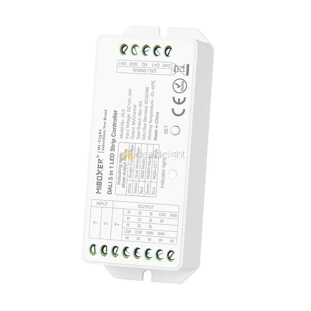 MiBOXER DALI 5 в 1 Светодиодная лента управления ler DL5 DC 12 ~ 24 В совместимый пульт