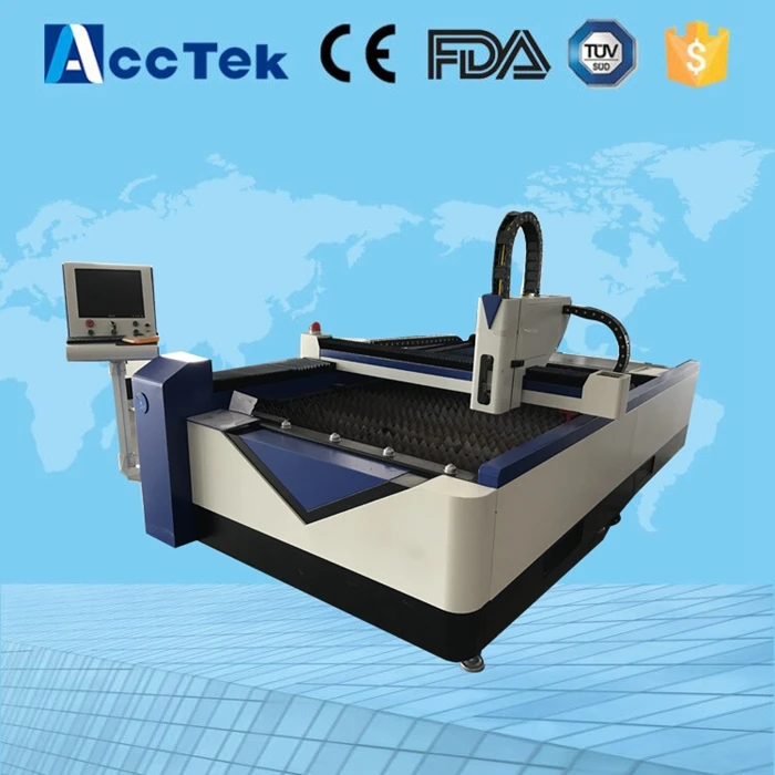 ACCTEK Ценные волокна лазерный металлорежущий станок волоконно спелевальная