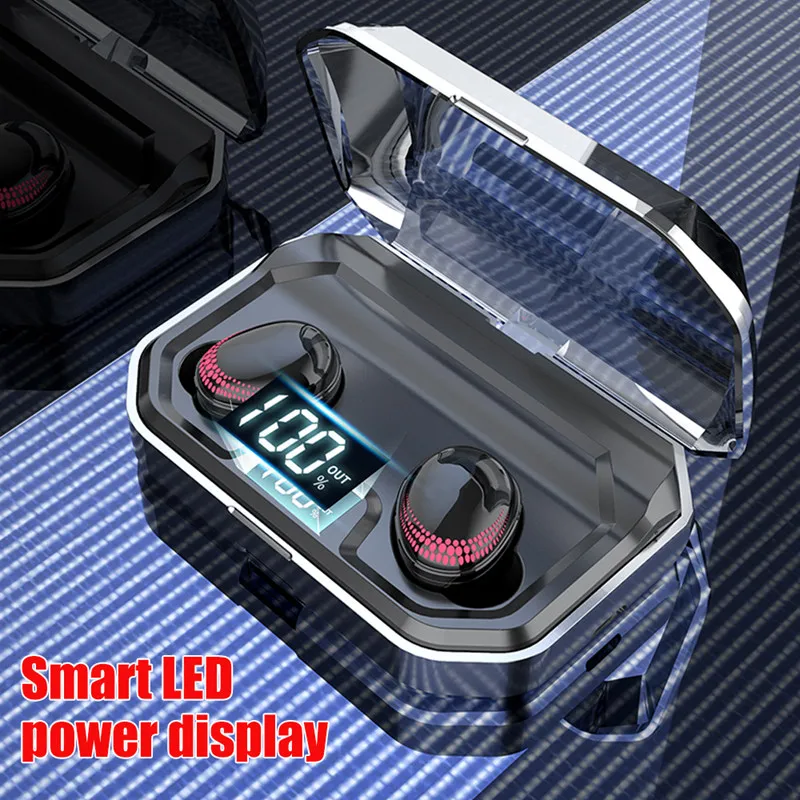 Smart Touch control Беспроводная bluetooth-гарнитура X10 мини-наушники-вкладыши TWS шумоподавление музыкальные наушники с зарядным устройством