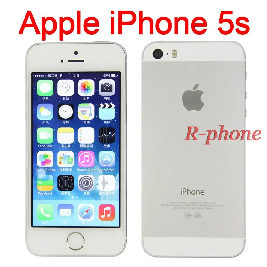 Silver 4G iPhone 5S A1457 мобильный телефон двухъядерный " 8MP wifi 3g iPhone5s разблокированные сотовые телефоны б/у - Цвет: Silver