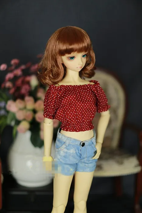 Милая кукла BJD горшок короткая рубашка 3 цвета для 1/4 MSD 1/3 SD13 SD16 Кукла Одежда CWB5|shirt