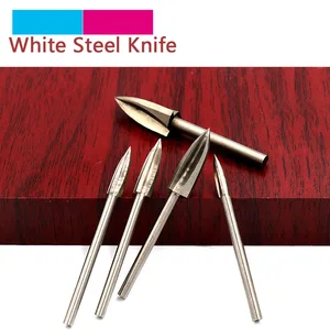 1 шт. 3456810 мм белый стальной нож для резьбы по дереву электрическая Шлифовальная головка фреза для инструментов Dremel