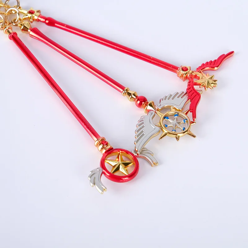 1 шт. Косплей Аниме карточка Captor Sakura Action напечатанный рисунок clow Head Magic Stick Wings
