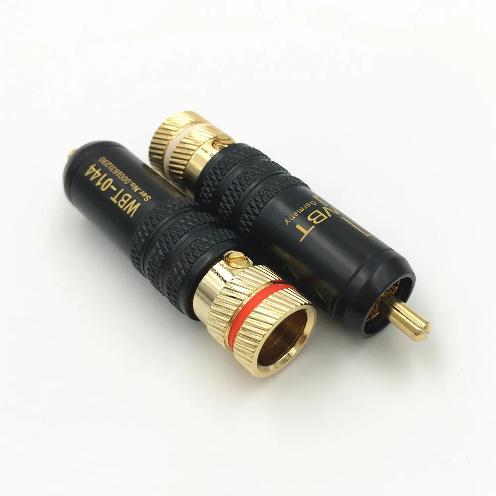 100 шт. стандартные штекеры для RCA медные позолоченные штекеры|plug auto|plug in fuse holderplug for