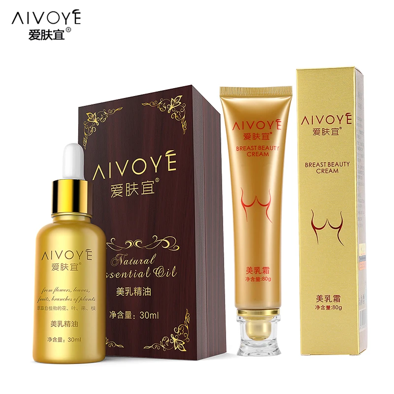 2 шт./лот набор для ухода за грудью, включая крем для красоты груди+ эфирные масла для увеличения груди