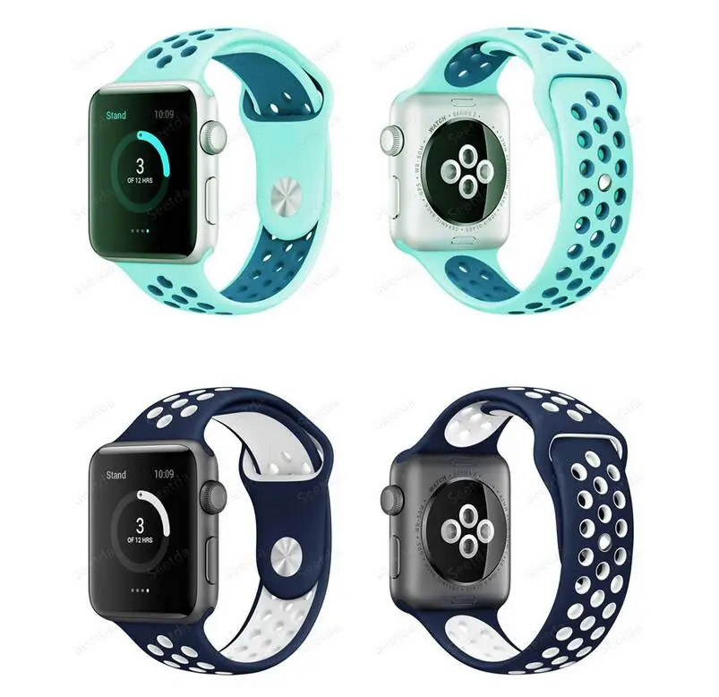 DHL 50 шт NK силиконовый спортивный ремешок для Apple Watch сменный группы серии 3 2 1|sport
