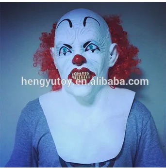 Высококачественный маскарадный костюм латексная маска для взрослых клоуна