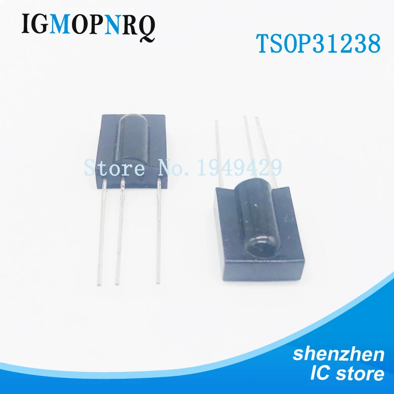 

5PCS TSOP31238 DIP-3 P31238 Infrared receiver 2.7-5.5V 38KHZ New original free shipping