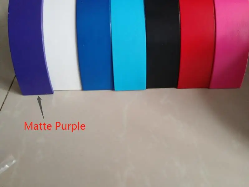 Matte Purple SHELKEE Замена верхней оголовье подушки pad Запасные части для Beats от dr. dre Solo HD проводной на ухо запчасти для ремонта наушников - Цвет: Matte Purple