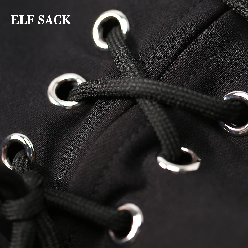 Женские облегающие брюки ELFSACK Повседневные вязаные длиной до щиколотки с