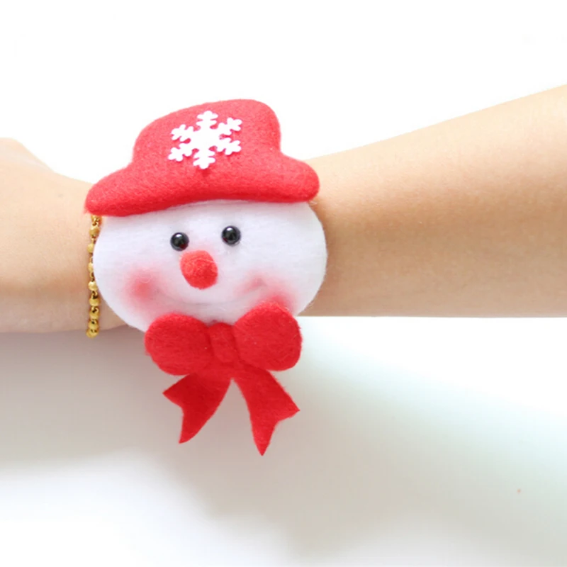1PC Santa Claus Slap Circle Bracelet Xmas Gift New Year Party Toys christmas decorations for home Christmas Decoration | Дом и сад
