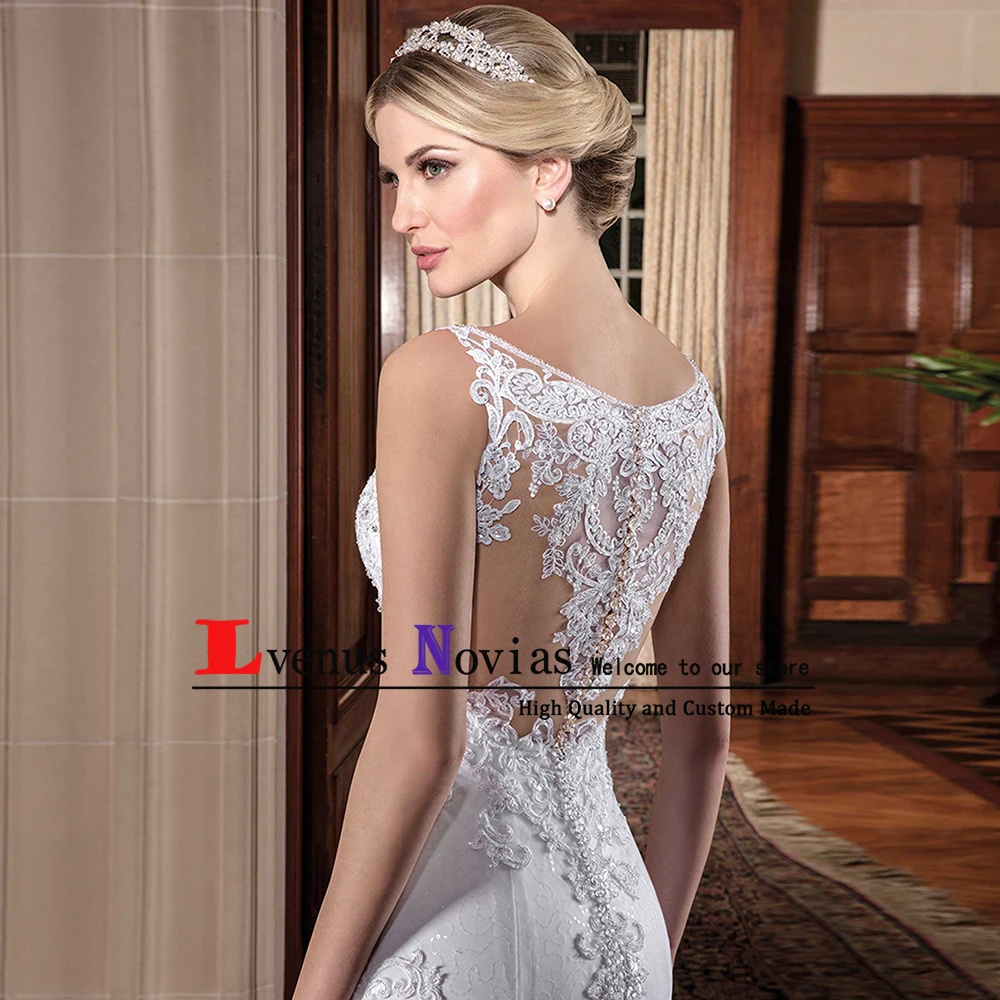 Vestidos de noiva роскошное кружевное свадебное платье с бусинами abito da sposa сексуальное v
