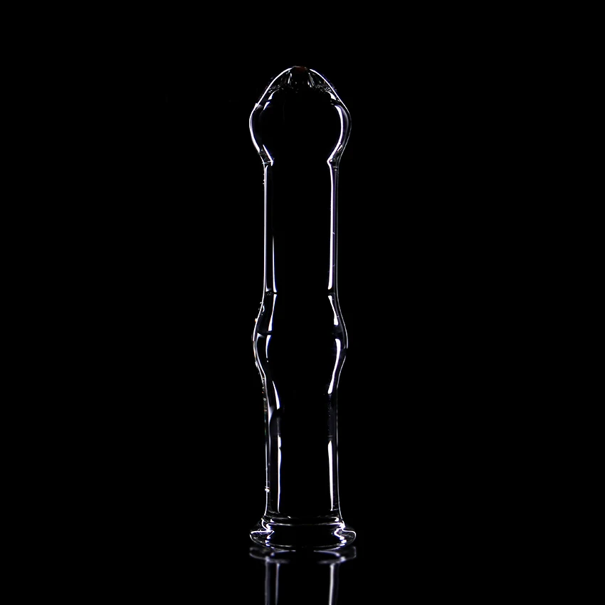 D образный стеклянный фаллоимитатор искусственный Хрустальный пенис Анальная