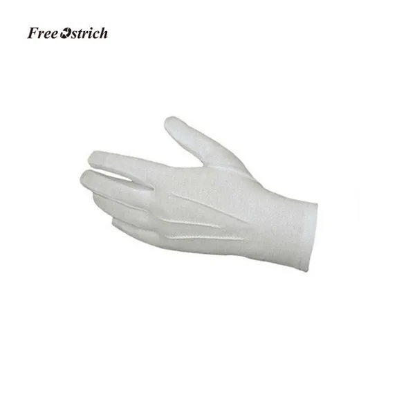 Бесплатная Страусиные мягкие перчатки 5 пар белые Формальные смокинг Honor Guard