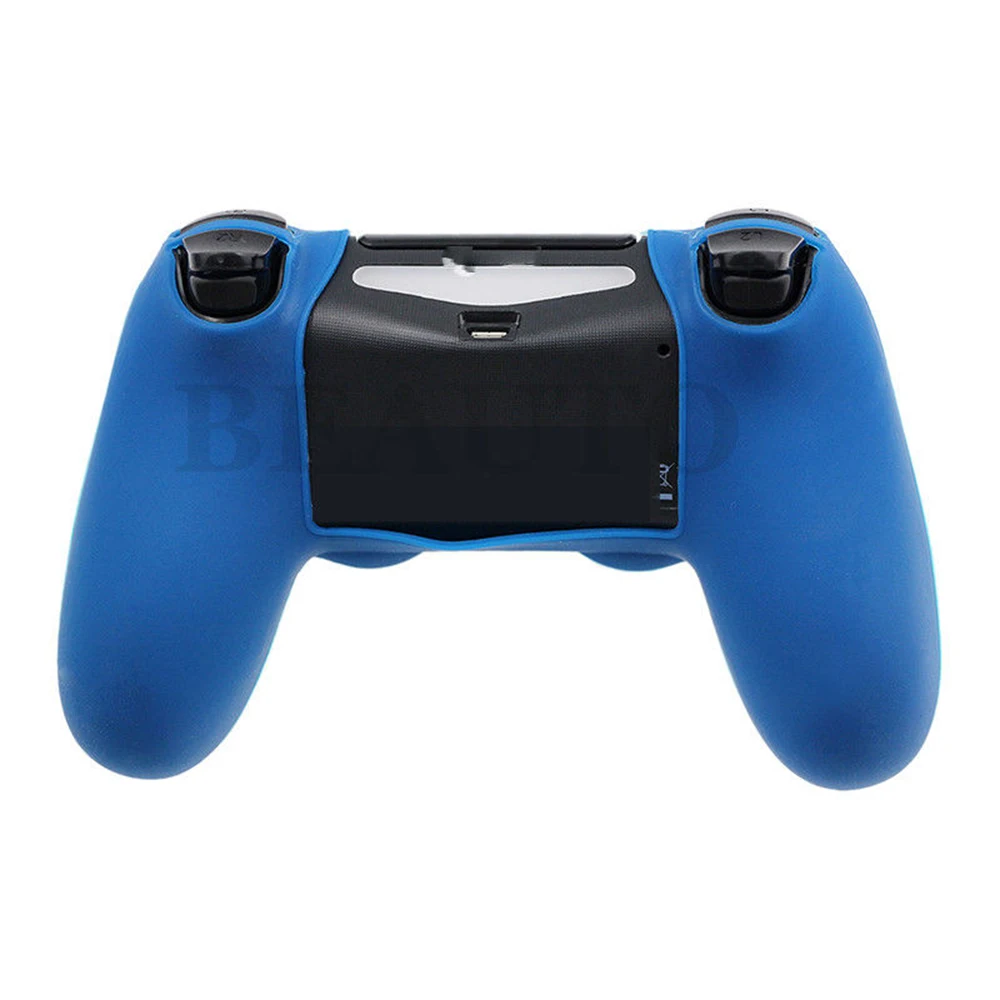 Резиновый силиконовый чехол с подставкой Чехол для Sony Playstation 4 PS4 тонкий