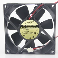 original adda 8025 808025mm 8cm ad0824mb a70gl dc 24v 0 10a 2 line inverter cooling fan