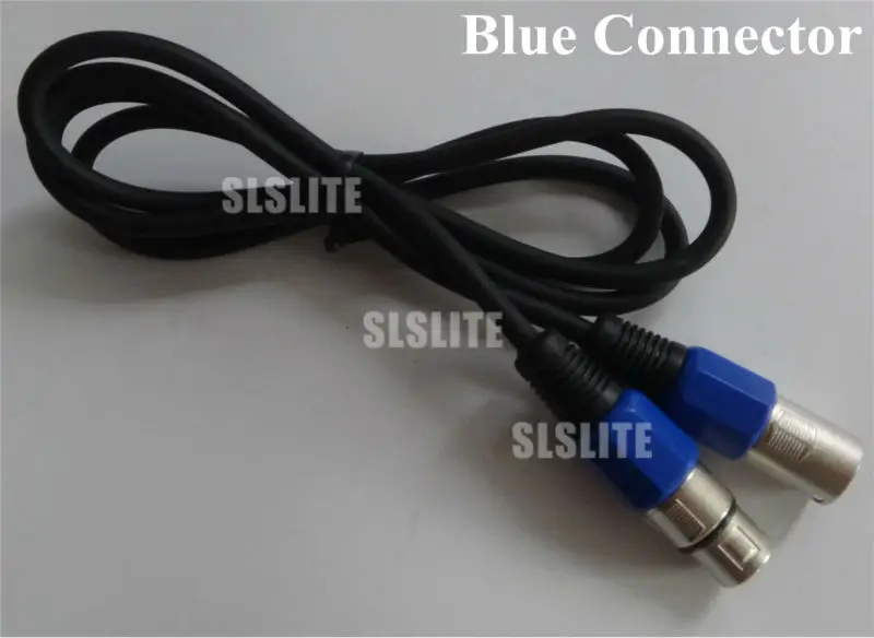 

10pcs/lot dmx cable 1m length 3-pin copper shield dmx line signal DMX cable for stage light signal connection accessories