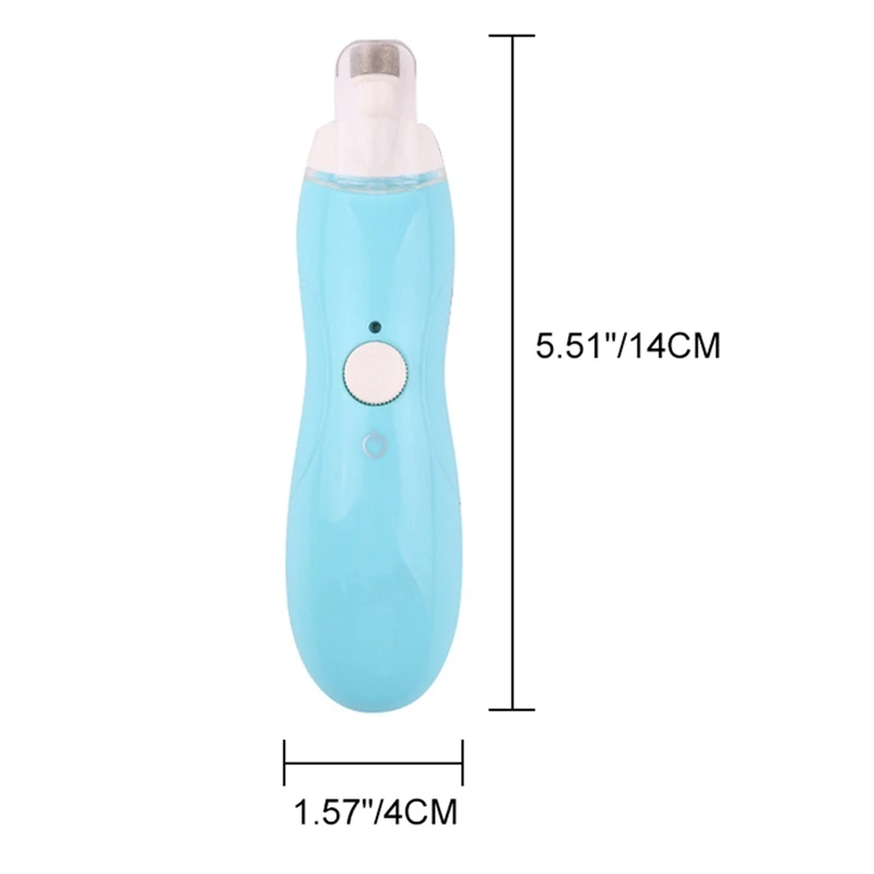 USB Pet триммер для маникюра электрический шлифовальный круг машинка для стрижки ногтей, перезаряжаемая полностью автоматическая точилка для ногтей собак со светом